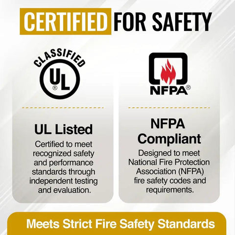 Certified safety standards for Heavy Duty 360 Degree Fusible Link For Fire Doors And Dampers, UL listed and NFPA compliant.