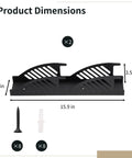 Dimensions of Two Pack Jack Stand Wall Mount Organizers For Garage Heavy Duty Solid Steel Vertical Storage Racks Mounts 2 And 3 Ton Stands Durable Car And Trailer Garage Organization Accessories.