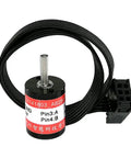256 Line ABI Decoder 14mm Mini Rotary Encoder For Smart Car Builds, Old Version 5V, High Precision 14mm Encoder For Microcontrollers And DIY Robotics, Crisp Rotation, Small Form Factor, cable and connector