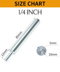 Drop-In Anchor Setting Tool For Concrete With 1/4-20 Thread Size 1Pc Easy Install shown with size chart for dimensions