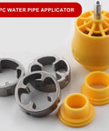 Khbyt Electric Drill Pvc Pipe Threader Kit With 3 Abs Dies For Home Renovation and Plumbing Repair Projects including 8PC Water Pipe Applicator.