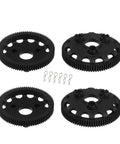 76T 48P Spur Gear Set Four Pieces With Six Body Clips For 1/10 Slash 2WD VXL Rustler Stampede Bandit XL-5 Series RC Cars