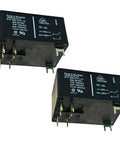 Set Of Two 30 Amp 12 Volt Dc Pc Board Power Relays Dpst No General Purpose Drop In Swaps Solid As A Rock for DIY circuitry.