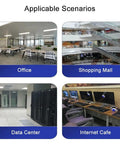 Stainless Steel Square Cable Trunking Wire Conduit Snappy Cord Cover Raceway Tool Free Snap On Lid For Clean Home Office Setup Pro Grade applied in office, shopping mall, data center, and internet cafe scenes.