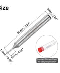Diagram of 4 Pack HSS-AL End Mills 1.5mm Cutting Diameter 6mm Shank 4 Flutes Upcut Spiral Milling Cutter with dimensions