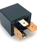 Two Pack 70A 12V DC Automotive Relay 4 Pin SPST With Resistor showing internal terminals for easy plug-and-play installation.