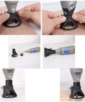 Heavy-Duty Electric Grinder Locator Perfect For Drilling Polishing Positioning With Built-In Scale Ruler, Bakelite Rotary Tool Accessory shown in use.