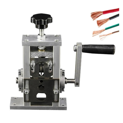 Heavy Duty Electric Wire Stripping Machine For Scrap Copper Cable Peeling And Cutting Tool Compatible 1Mm To 26Mm Wires with metal body and handle.