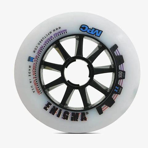 Enigma 100mm XX Firm Inline Speed Wheel With Energy Transfer Hub For Explosive Acceleration And Stable High Speed Premium Polyurethane