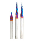 CNC Ultimate Solid Carbide Carving And Engraving Bits Pack Pro Grade For 2D And 3D Projects with Spektra Extreme Tool Life Coating