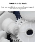 Three Pack 12 Inch Acetal Copolymer Rods For Non Marring Fixtures, Bushings And Spacers, White Solid Plastic Rod Stock, 1.57 Inch Diameter, Ideal DIY Gearhead Grade Material For Pro Projects. POM plastic rods for gear blanks and machinery parts