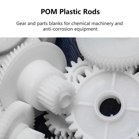 Three Pack 12 Inch Acetal Copolymer Rods For Non Marring Fixtures, Bushings And Spacers, White Solid Plastic Rod Stock, 1.57 Inch Diameter, Ideal DIY Gearhead Grade Material For Pro Projects. POM plastic rods for gear blanks and machinery parts