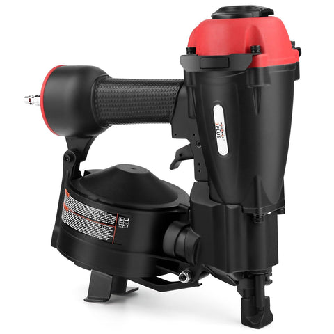 Coil Roofing Nailer For Three Quarters Inch To One And Three Quarters Inch Nails, Pneumatic Roof Nail Gun With Quick Shingle Guide