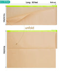 Pre Taped Masking Paper For Painting With Tape In One Roll 18 Inch By 50 Feet Quick Setup Drape Paper unfolded view.