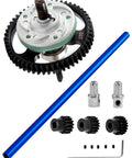 Beefed Up Pro Grade Aluminum Driveshaft Center and Metal Spur Gear Differential Set for One Tenth Slash 4x4 and Slash 4x4 VXL