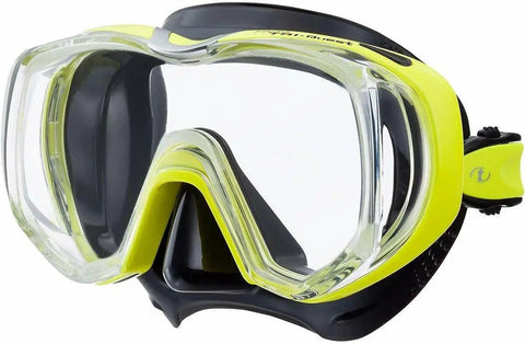 Freedom Tri-Quest Scuba Diving Mask M-3001 With Low-Profile Low-Volume Single Window Design All-Day Comfy Fit Durable Frame