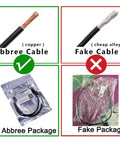 Comparison of copper Abbree cable and fake alloy cable for 23.6 Inch Coaxial Antenna Extension Cable With SMA Female To SMA Male Connectors