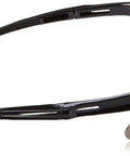 Nemesis Safety Glasses Black Frame And Blue Mirror Lens For Workday Protection Lightweight Durable Eye Gear Side View