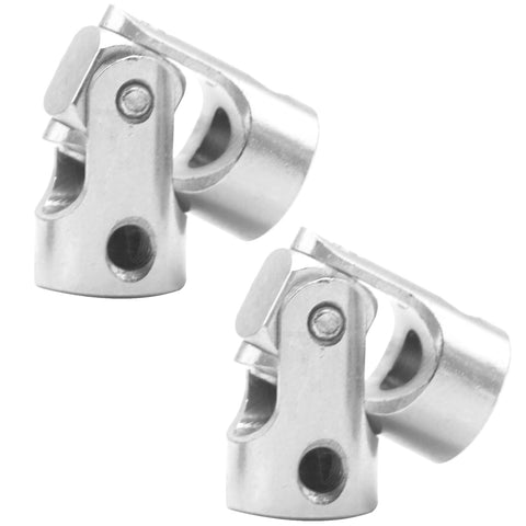 Five Pack Universal Rotatable Steering Shaft U Joint Coupling For RC Cars Robots Crawlers And Boats 5mm To 5mm shown in duo