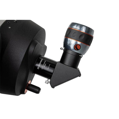 SCT to 2 Inch Adapter for Schmidt-Cassegrain and Maksutov-Cassegrain Telescopes, 2 Inch Eyepiece Compatible, attached to telescope