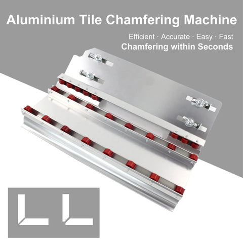 Tough As Nails 45 Degree Tile Chamfering Tool And Metal Corner Cutting Machine For Ceramic Stone Jobs With Steel Build and Nylon Guides for Crisp Angles