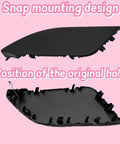 Front Bumper Tow Hook Cover For Nissan X-Trail T32 Rogue 2017 2018 2019 2020 Unpainted Replacement Tow Hook Eye Cap Snap Design