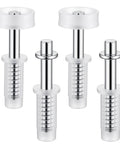Six Pack Bi-Fold Door Top Roller Guide Wheels With Top Pivot Spring Loaded Bi-Fold Door Hardware Kit for Bifold Closet Doors