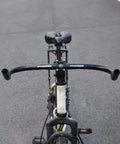 Bullhorn Handlebar For Road And Fixed Gear Bikes Aluminum 6061 Alloy 25.4mm Clamp 37cm Width on a bicycle