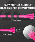 Unbreakable Plastic Golf Tees Set Pro Grade With Long And Short Options Two And Three Quarters Inch Or Three And A Quarter Inch