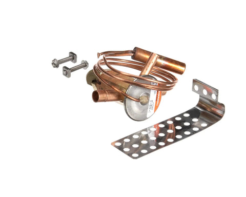 955A Expansion Valve Replacement For Commercial Refrigeration Equipment, AAEI 1/4 Inch Connection, copper parts displayed