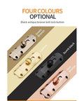 Four color options for Genuine Solid Copper Door Slide Latch And Heavy Duty Barrel Bolt Lock for Home Gate Security.