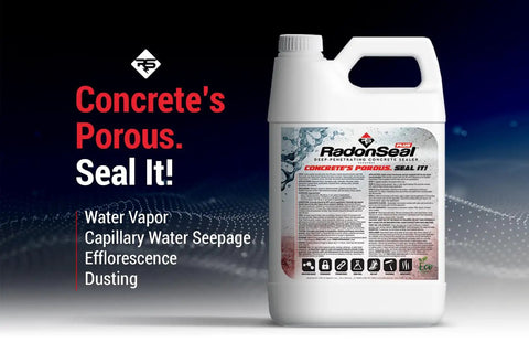 Heavy Duty Deep Penetrating Concrete Sealer Shuts Out Basement Damp And Blocks Foundation Vapor While Tightening Grungy Masonry For A Solid Reliable Guard Handling Daily Stress Five Gallon in a water-resistant bottle.