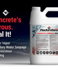 Tough As Nails Deep Penetrating Concrete Sealer in a gallon container, designed to seal moisture intrusion on basement floors.