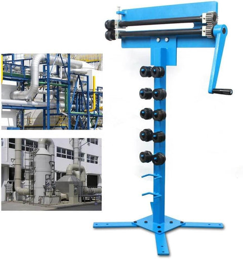 Manual Sheet Metal Bead Roller Machine With 6 Dies Set 1.2mm Bead Bending Roller Pro Grade DIY Metal Fabrication Tool With Stand shown