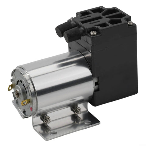 JurwheeR DC 12V Vacuum Pump With 5L Min Flow And Quiet Low Noise Design For Air Suction Needs Robust Engineering Plastic Body Perfect For Sampling Tasks And Efficient Fast Extraction In Durable Aluminum Build