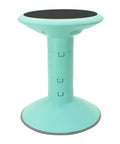 Wiggle Stool For Class And Home Study, Flexible Seating That Moves With You, Adjustable 12 To 18 Inch Height, Teal Cushioned Seat
