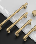 Champagne Bronze Cabinet Knobs And Round Single Hole Pulls, 10 Pack For Bathroom Cabinets, durable and rust resistant finish, ZH0075