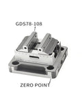 Self Centering Vise For Small Workpieces, Modular Clamp System With Enhanced Grip For Pipes And Round Materials; model GDS78-108