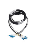 Top Notch Quad Lc Upc To Lc Upc Single Mode Fiber Patch Cord 80 Meter Indoor Extension Cable with flexible tight buffered jacket.