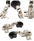 Soft Close Cabinet Hinges 26mm For Glass Doors 2 Pack Easy Install Hardware Cold Rolled Steel Durable Cabinet Door Hinges with Half Cover Design
