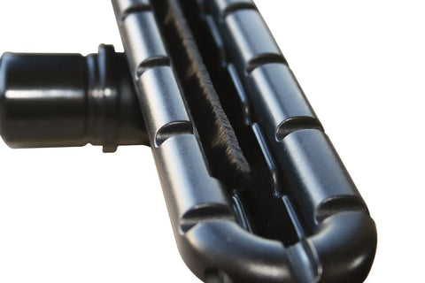 Close-up of bristle on 14 inch hard floor tool from Pro Grade Commercial Cleaning Kit With 2 Piece Aluminum S Wand Locking System And 14 Inch Vacuum Tools For Plush Carpets And Hard Floors With Locking Collar And Wide Base Design For Easy Glide On Thick Rugs.