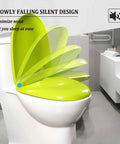 Slick Blue Elongated Toilet Seat Featuring Smooth Soft Close Lid And Quick Release Hinges Crafted From Tough Polypropylene.