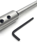 Heavy Duty Ten Inch Hex Shank Forstner Drill Bit Extension Delivers Real Deep Drilling Reach For Three Eighths Inch Round Or Hex Shafts, includes Allen wrench.