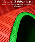Built Tough Heavy Gauge High Voltage Insulating Rubber Mat Dielectric Non Conductive Switchboard Floor Roll Black Corrugated Anti Shock Workzone Defender red and green rubber mat with ridges for industrial use