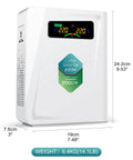 Ultra Quiet 2000W Step Up Voltage Converter 110V to 220V for US Homes, white compact design with digital display