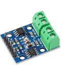 Three Pack L9110S DC Motor Drive Module H Bridge Controller Board, compact 28x21mm PCB with green terminal blocks