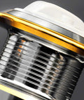 Close-up of the spool on a Beefy Saltwater Spinning Reel With Anti Corrosion Coating 9Kg Drag 12 Plus 1 Stainless Bearings Aluminum Alloy Foot