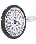 NH36A Automatic Watch Movement Replacement With 24 Jewels And White Date Wheel Crown At Three O Clock Bidirectional Winding Diashock
