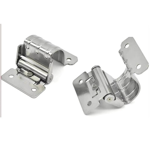 Stainless Steel Torque Built-In Arc Damping Hinge, Freely Stopped, 0.7Nm Torque, Self-Latching Cabinet Door Hinge, Smooth Soft-Close Action, Durable