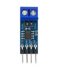 SN65HVD230 Can Bus Transceiver Module runs on 3 point 3 volts, 27x10.3mm blue PCB for embedded systems.